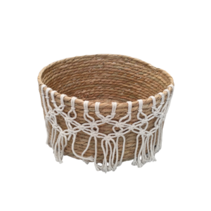 IL 57572 CESTINO MACRAME L D.31*H.16CM