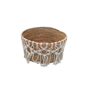 IL 57573 CESTINO MACRAME L D.25*H.15CM