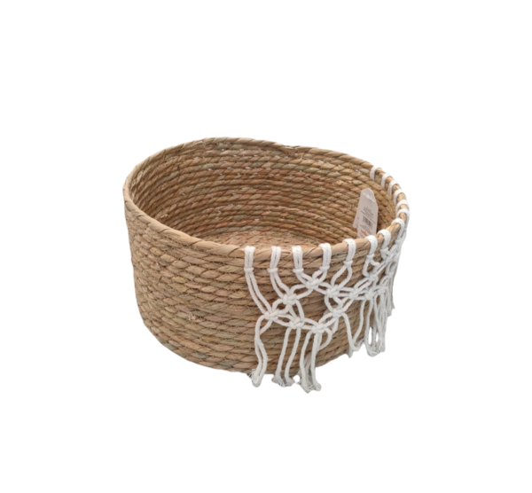 IL 57573 CESTINO MACRAME L D.25*H.15CM - immagine 2