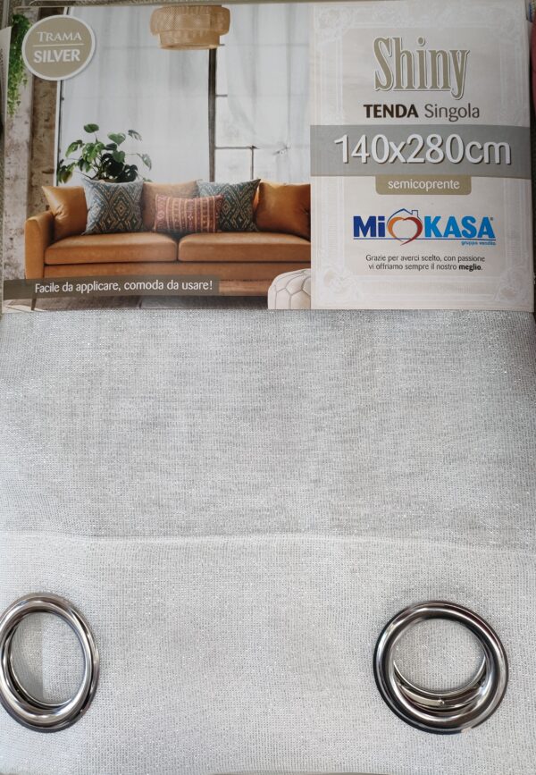 TENDA SHINY SILVER 140*280CM - immagine 2