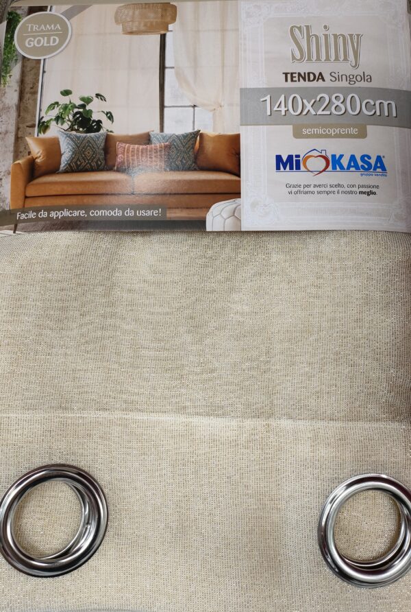 TENDA SHINY GOLD 140*280CM - immagine 2