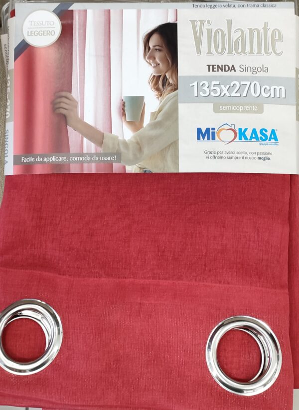 TENDA VIOLANTE BURGUNDY 135*270CM - immagine 2