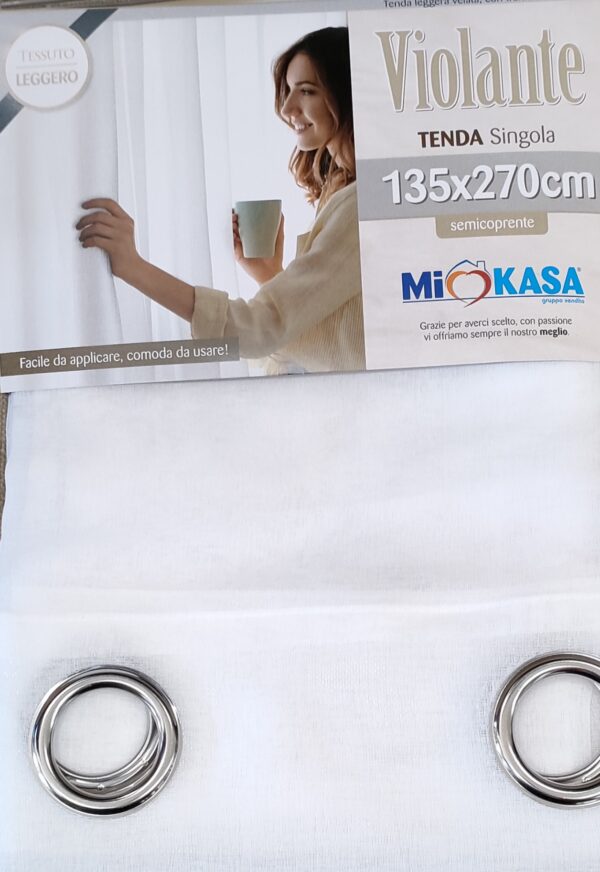 TENDA VIOLANTE WHITE 135*270CM - immagine 2