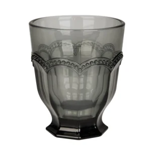 BICCHIERE FERRARA GREY 8,5*8,5*10CM