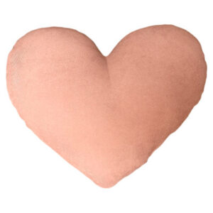 CUSCINO CUORE CHARME ROSA PESCA D.28*28CM 220GR