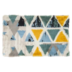 RUG 57345 TAPPETO GEOMETRICO ECOPELLICCIA 50*80CM