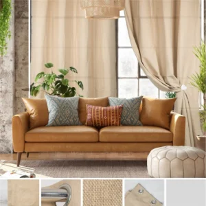 TENDA ELSA BEIGE 140*280CM