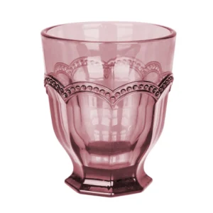 BICCHIERE FERRARA ANTIQUE PINK 8,5*8,5*10CM