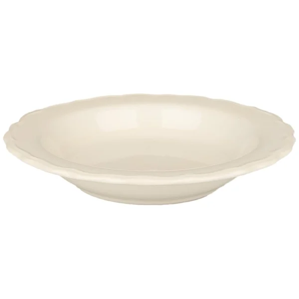 Piatto fondo Lacy bianco D.23CM