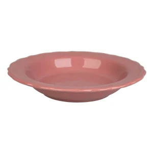 Piatto fondo Lacy rosa scuro D.23CM