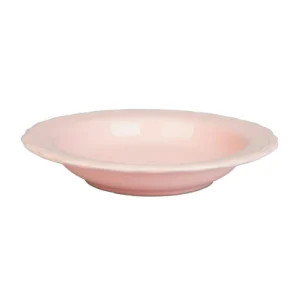 Piatto fondo Lacy rosa chiaro D.23CM
