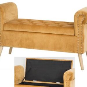 PANCA IMPERO VELVET SENAPE 112*40*62CM