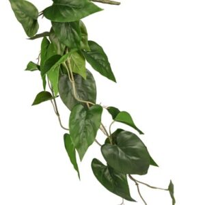 PENDENTE REAL TOUCH ANTURIUM 5 RAMI 26 FOGLIE 86CM verde