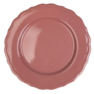 Piatto piano Lacy rosa scuro D.27,6CM