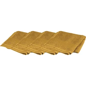 S/4 salviette San Carlo mustard 35*55CM