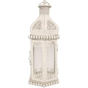LANTERNA SEDA BEIGE 14*12*34 CM