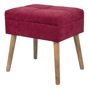 Sgabello contenitore Wonder bordeaux 45*35*44CM