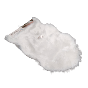 TAPPETO ECO PELLE DI PECORA BIANCO 60*90CM