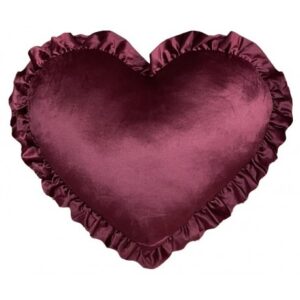 CUSCINO CUORE CHARME VOLANT D.40+4CM