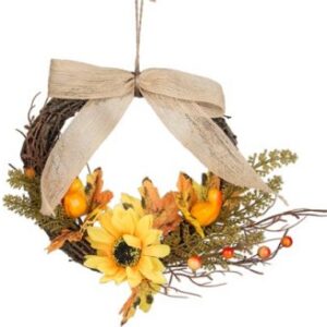 GHIRLANDA AUTUNNO GIRASOLE D.25CM