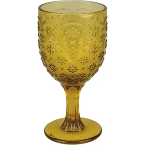 CALICE VERONA AMBER 8*8*16CM