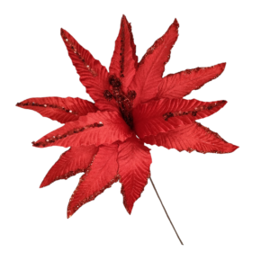 STELO STELLA NATALE GLITTER ROSSO 70CM