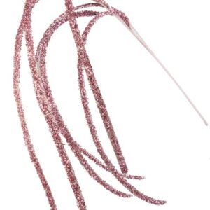 STELO PENDENTE 6 RAMI GLITTER ANTIQUE PINK 100CM