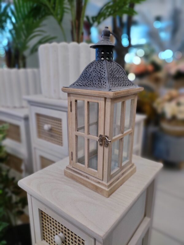LANTERNA MATERA NATURAL SMALL14*14*36CM - immagine 2
