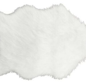 TAPPETO ECO PELLE DI PECORA BIANCO 120*150CM