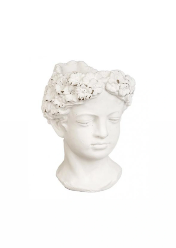 P.VASO TESTA DONNA MINI FIORI 16,5*16,5*21,5CM