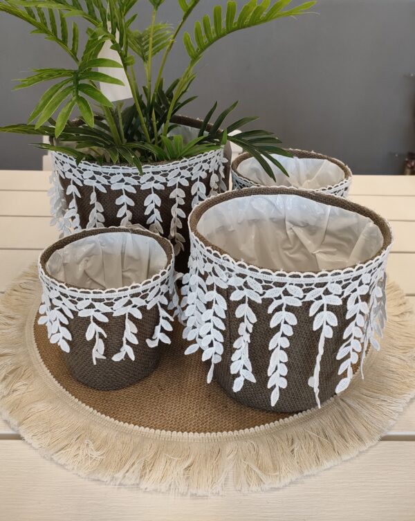 SET 4 CESTINO NEPAL IUTA - immagine 2
