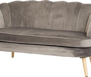 DIVANO DUE POSTI CONCHIGLIA GRIGIO 139*76*77CM
