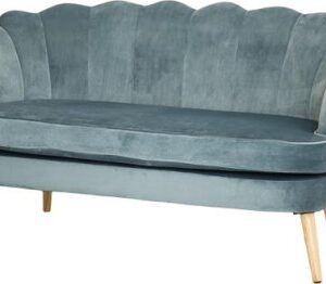 DIVANO DUE POSTI CONCHIGLIA ACQUAMARINA 139*76*77CM