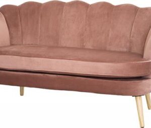 DIVANO DUE POSTI CONCHIGLIA ROSA ANTICO 139*76*77CM