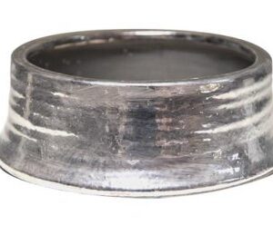 VASO BASSO VULCANO ARGENTO D.25*9CM