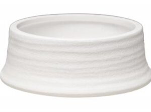 VASO BASSO VULCANO BIANCO D.25*9CM