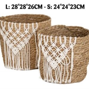 S/2 CESTE MACRAME'
