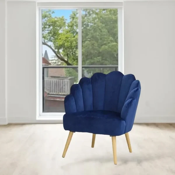 POLTRONA CONCHIGLIA BLU 76*69*86CM