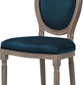 SEDIA ELISABETTA BLUE VELVET 48*46*96CM