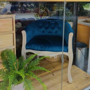 POLTRONA VERSAILLES BLU VELVET 61*61*71CM