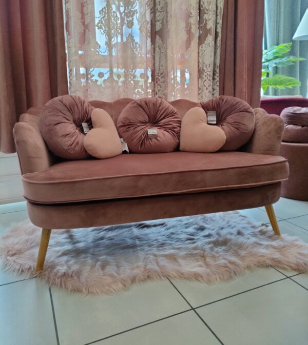 TAPPETO ECO PELLE DI PECORA ROSA 120*150CM - immagine 2
