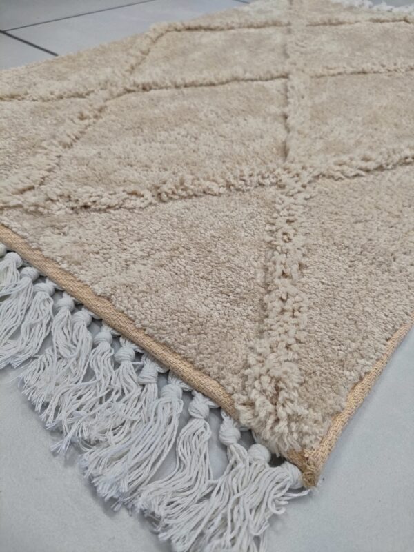 TAPPETO ROMBI CON FRANGE 50*80CM
