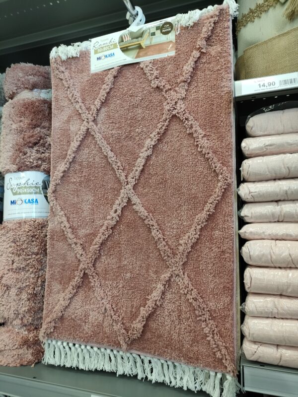TAPPETO ROMBI CON FRANGE 50*80CM - immagine 2