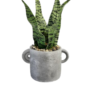 VASO MUG CON MANICI CEMENT 18*12*29CM