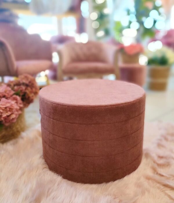 POUF BILBAO CINIGLIA ROSA ANTICO - immagine 2
