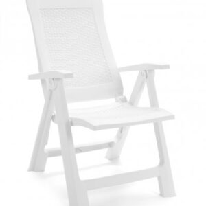 SEDIA PLP PIEGH. GOLD RATTAN BIANCO
