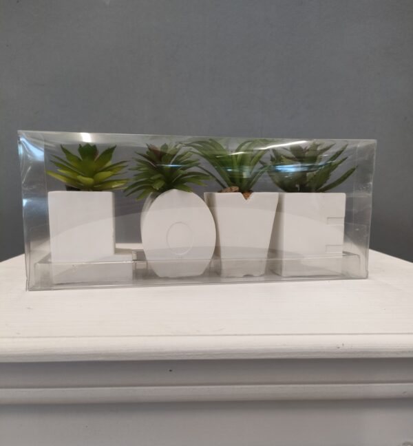 SET VASETTI LOVE 4 PEZZI 5,5*4*10CM - immagine 2
