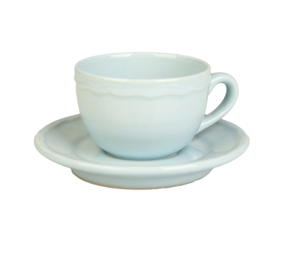 TAS 57462 TAZZINA CAFFE C/PIATTINO TURCHESE LACY - immagine 2