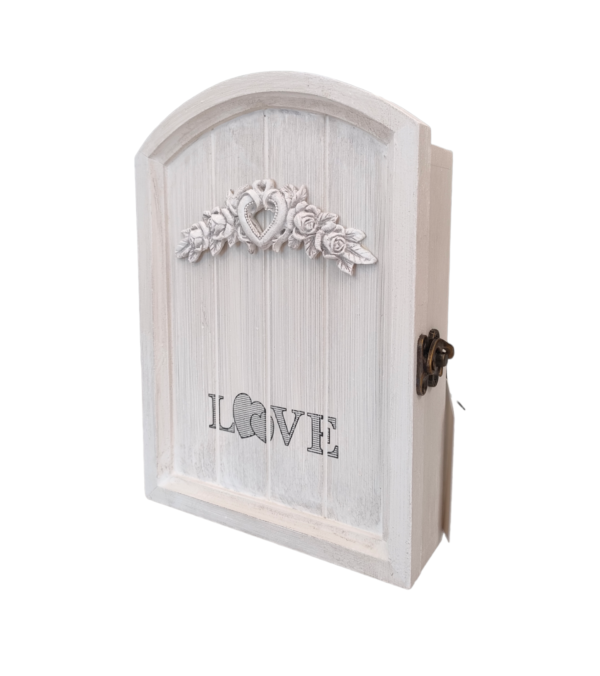 CASSETTA PORTACHIAVI PORTA SHABBY 17,5*5*24,5CM
