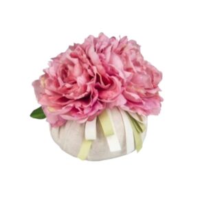 BUSH PEONIE DECORATIVO FERMAPORTA D.16*20CM 3 ASS.